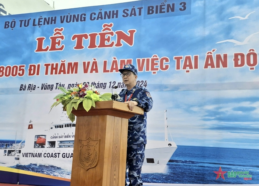 Tàu CSB 8005 lên đường thăm và làm việc tại Ấn Độ