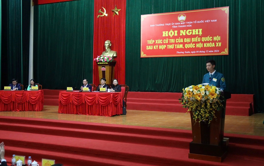 Chủ tịch nước Lương Cường tiếp xúc cử tri tỉnh Thanh Hóa sau Kỳ họp thứ tám, Quốc hội khóa XV