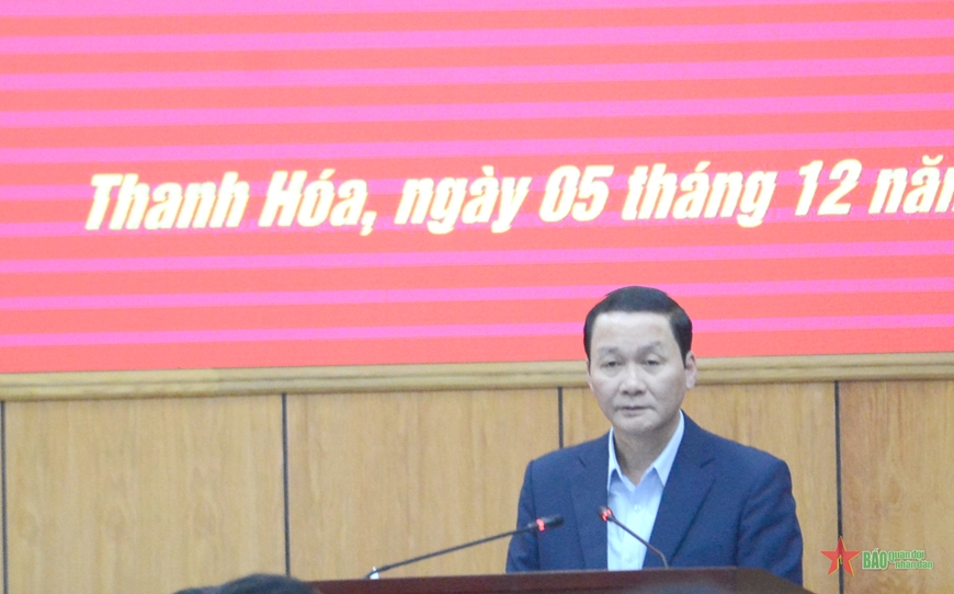 Chủ tịch nước Lương Cường làm việc với Ban Thường vụ Tỉnh ủy Thanh Hóa