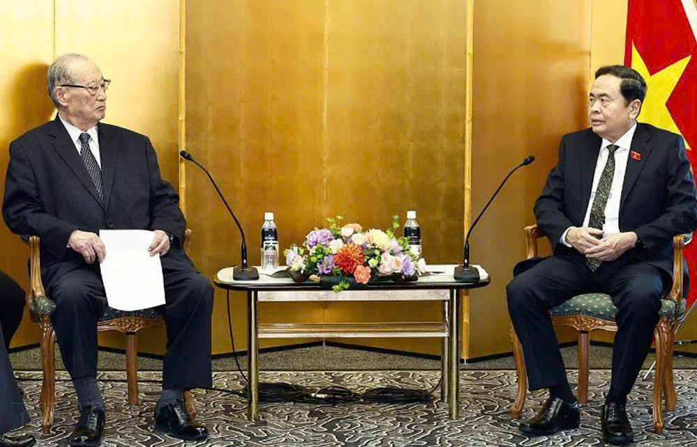 Chủ tịch Quốc hội Trần Thanh Mẫn tiếp Chủ tịch điều hành Hội đồng thúc đẩy ngoại giao nhân dân Nhật Bản (FEC)