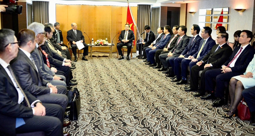 Chủ tịch Quốc hội Trần Thanh Mẫn tiếp Chủ tịch điều hành Hội đồng thúc đẩy ngoại giao nhân dân Nhật Bản (FEC)