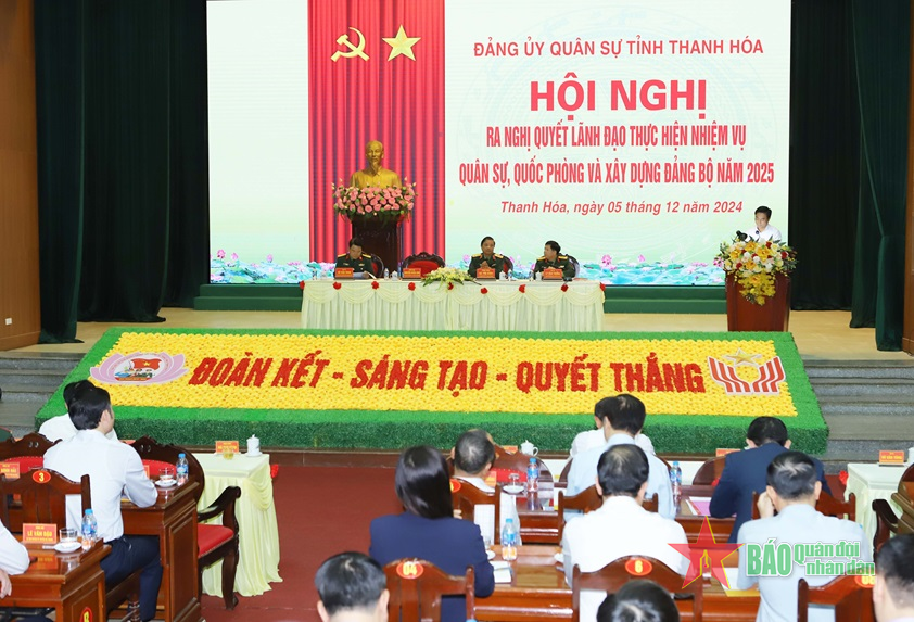 Đảng ủy Quân sự tỉnh Thanh Hóa ra nghị quyết lãnh đạo thực hiện nhiệm vụ năm 2025