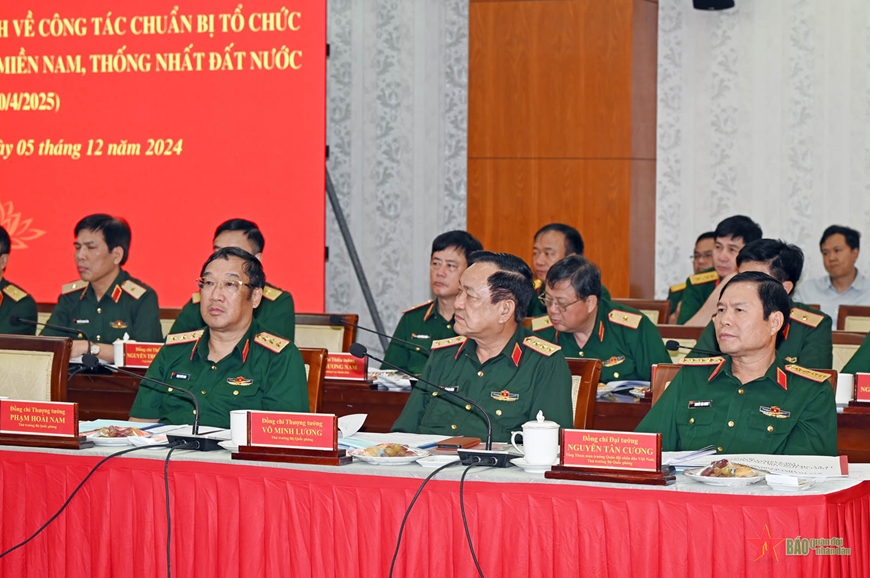 Ban chỉ đạo Trung ương và Bộ Quốc phòng làm việc với TP Hồ Chí Minh về kỷ niệm 50 năm Ngày giải phóng miền Nam