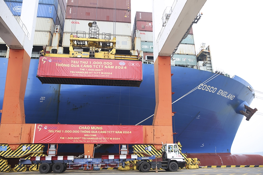 Cảng Tân Cảng - Cái Mép Thị Vải Đón TEU Một Triệu: Cột Mốc Quan Trọng Của Logistics Việt Nam
