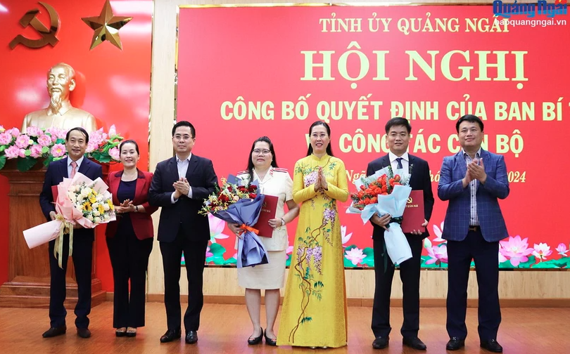 Quảng Ngãi công bố Quyết định của Ban Bí thư về công tác cán bộ