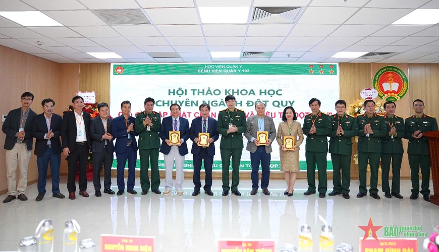 Bệnh viện Quân y 103 tổ chức Hội thảo khoa học “Cập nhật chẩn đoán và điều trị đột quỵ”