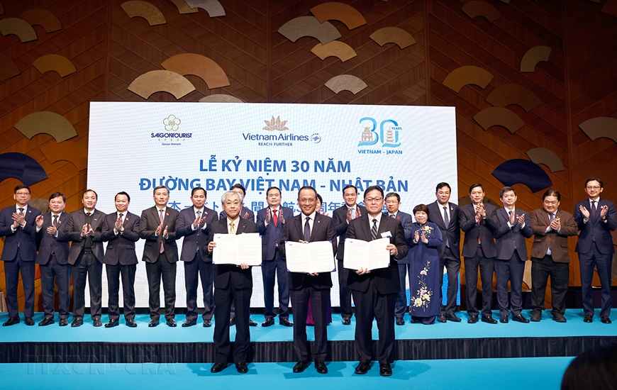 Chủ tịch Quốc hội Trần Thanh Mẫn dự kỷ niệm 30 năm đường bay thẳng Việt Nam - Nhật Bản của Vietnam Airlines