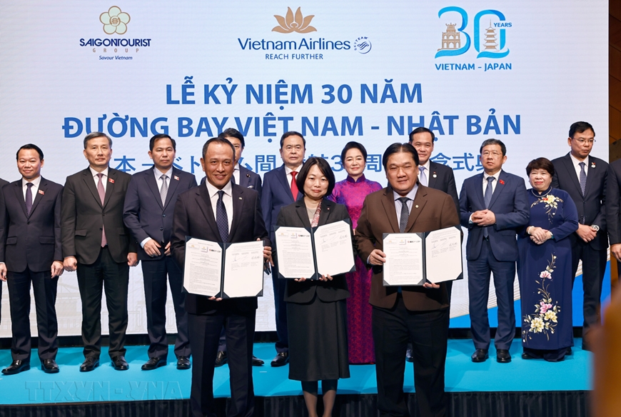 Chủ tịch Quốc hội Trần Thanh Mẫn dự kỷ niệm 30 năm đường bay thẳng Việt Nam - Nhật Bản của Vietnam Airlines