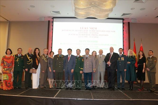 Tổ chức Lễ kỷ niệm 80 năm Ngày thành lập Quân đội nhân dân Việt Nam tại Belarus