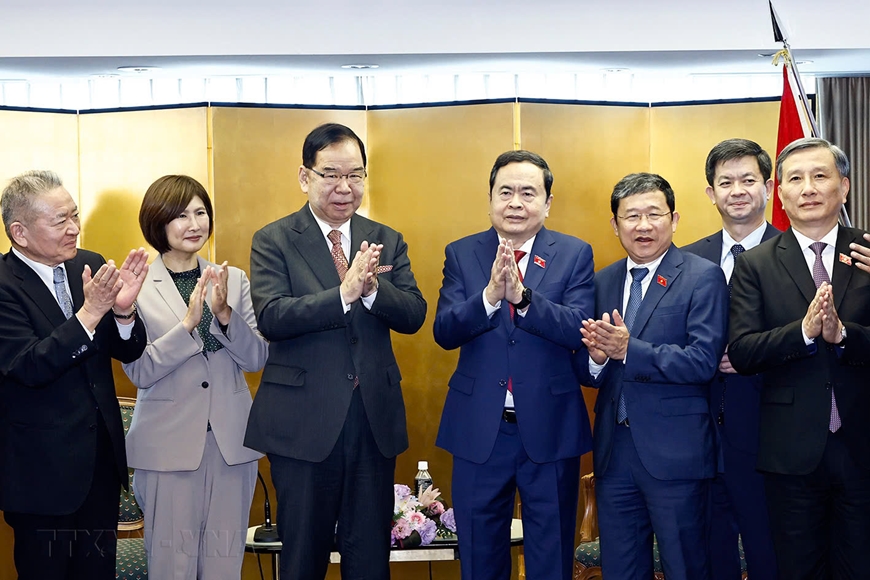 Chủ tịch Quốc hội Trần Thanh Mẫn tiếp Chủ tịch Ban Chấp hành Trung ương Đảng Cộng sản Nhật Bản Shii Kazuo