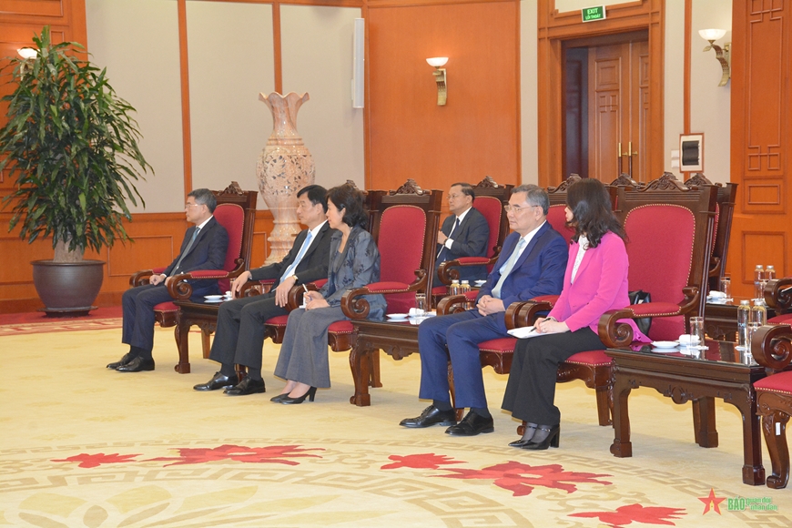 Tổng Bí thư Tô Lâm tiếp Thường trực Ban Bí thư Đảng Nhân dân cách mạng Lào