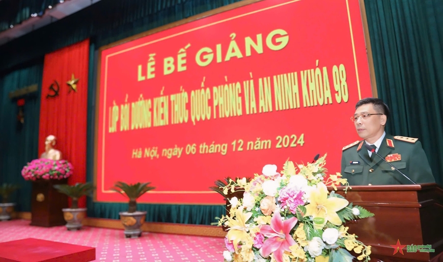 Học viện Quốc phòng bế giảng lớp bồi dưỡng kiến thức quốc phòng, an ninh khóa 98