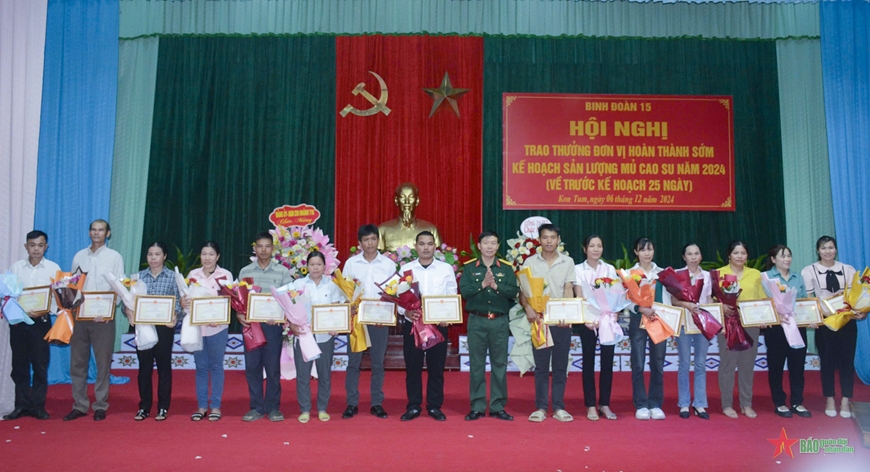 Công ty 78 xuất sắc về trước kế hoạch sản lượng mủ sao su 25 ngày