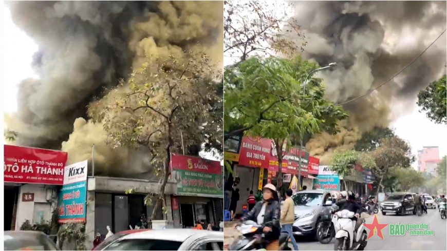 Hà Nội: Cháy quán kinh doanh gà ở phố Võ Thị Sáu