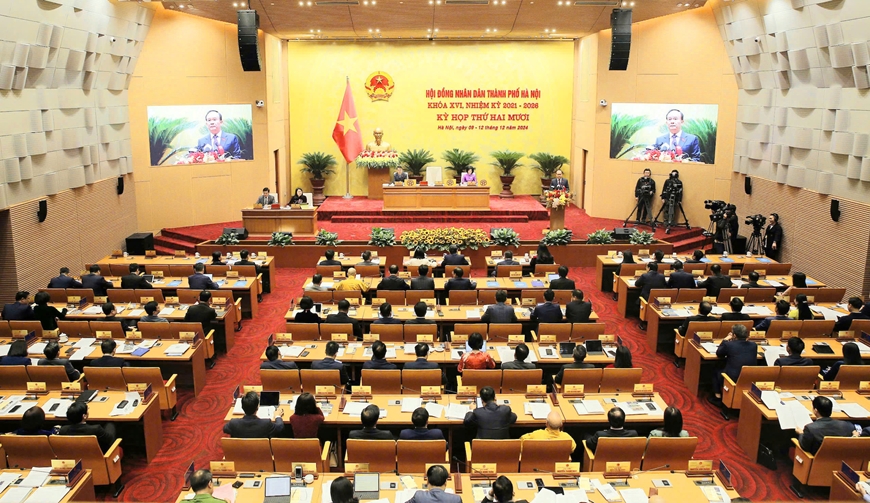 Khai mạc Kỳ họp thứ hai mươi, Hội đồng nhân dân TP Hà Nội