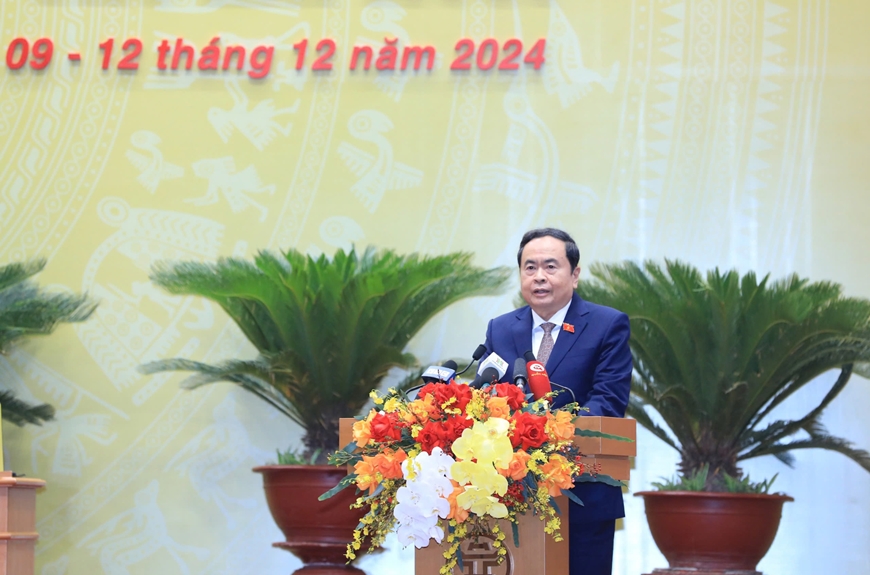 Chủ tịch Quốc hội Trần Thanh Mẫn: Hà Nội cần tập trung nguồn lực để thực hiện thành công các đột phá chiến lược