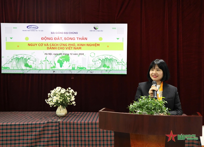 Cung cấp kiến thức về ứng phó với động đất, sóng thần