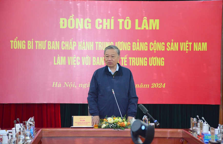 Tổng Bí thư Tô Lâm làm việc với Ban Kinh tế Trung ương