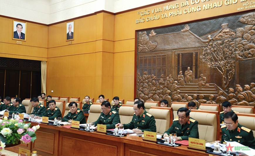 Đại tướng Phan Văn Giang chủ trì Hội nghị Thường vụ Quân ủy Trung ương