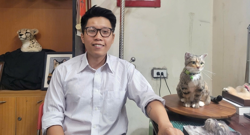 Độc đáo nghệ thuật “hồi sinh” thú cưng bằng điêu khắc len