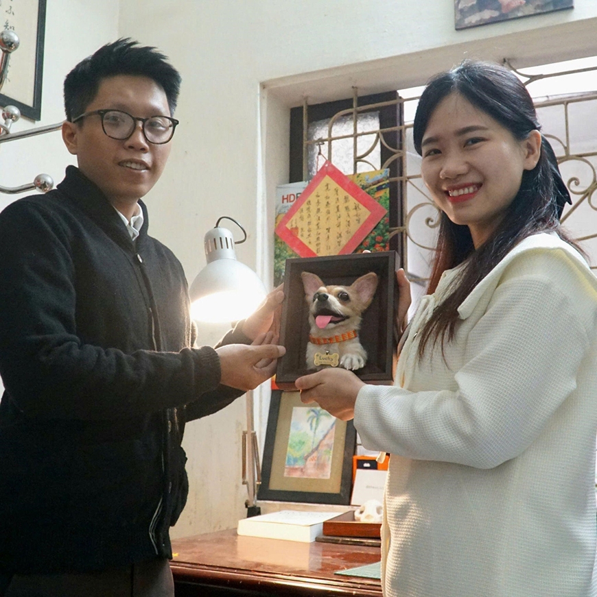 Độc đáo nghệ thuật “hồi sinh” thú cưng bằng điêu khắc len
