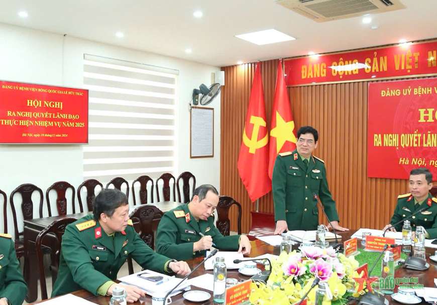 Bệnh viện Bỏng Quốc gia Lê Hữu Trác ra nghị quyết lãnh đạo thực hiện nhiệm vụ năm 2025