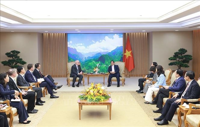 Thủ tướng Phạm Minh Chính tiếp Đoàn lãnh đạo các doanh nghiệp bán dẫn Hoa Kỳ