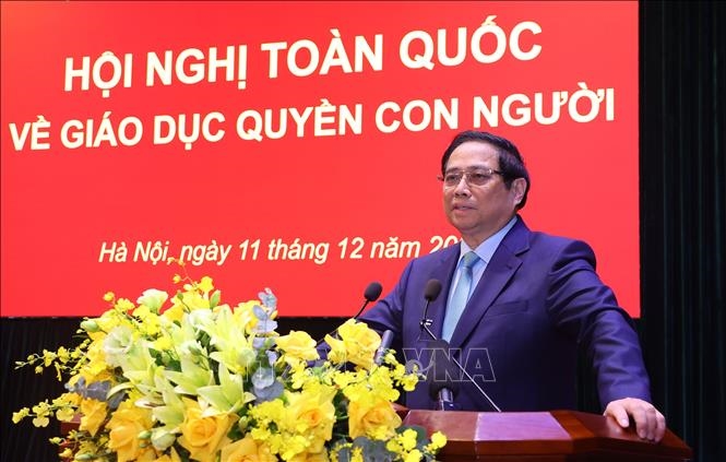 Thủ tướng Phạm Minh Chính dự Hội nghị toàn quốc về giáo dục quyền con người