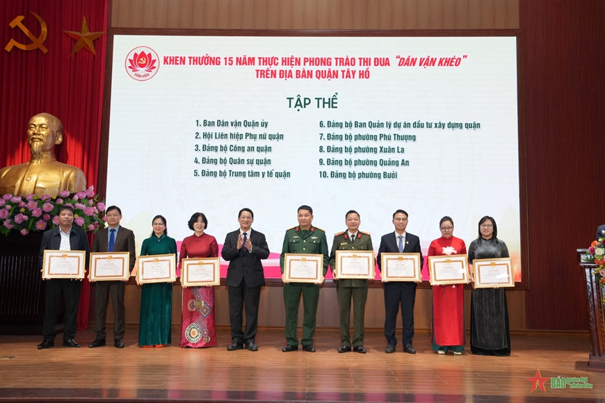 Quận Tây Hồ triển khai hơn 1.800 mô hình Dân vận khéo trong 15 năm qua