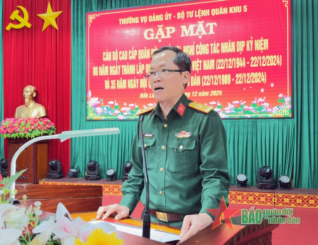 Gặp mặt cán bộ cao cấp Quân đội nghỉ hưu, nghỉ công tác trên địa bàn Tây Nguyên