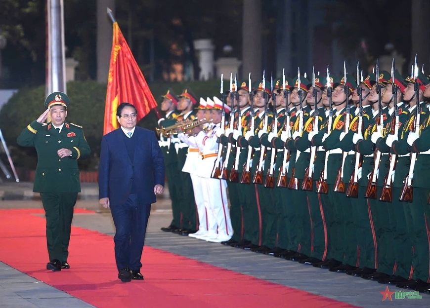 Thủ tướng Chính phủ Phạm Minh Chính thăm và nói chuyện tại Học viện Quốc phòng