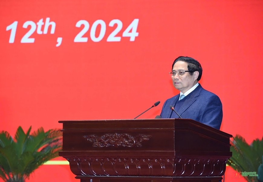 Thủ tướng Chính phủ Phạm Minh Chính thăm và nói chuyện tại Học viện Quốc phòng