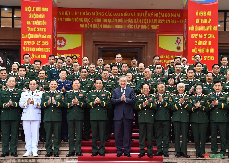 Tổng Bí thư Tô Lâm dự Lễ kỷ niệm 80 năm Ngày truyền thống Tổng cục Chính trị Quân đội nhân dân Việt Nam