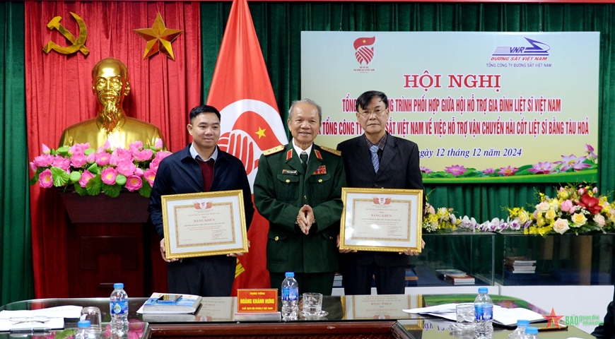 Tổng kết hoạt động hỗ trợ vận chuyển hài cốt liệt sĩ bằng phương tiện tàu hỏa
