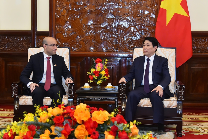 Chủ tịch nước Lương Cường tiếp Đại sứ Algeria đến chào từ biệt kết thúc nhiệm kỳ