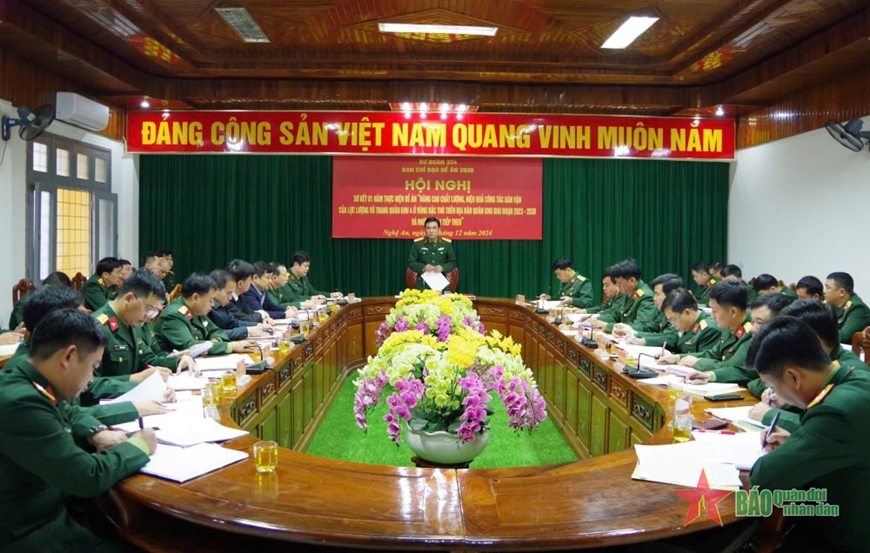 Sư đoàn 324 sơ kết nâng cao chất lượng, hiệu quả công tác dân vận 