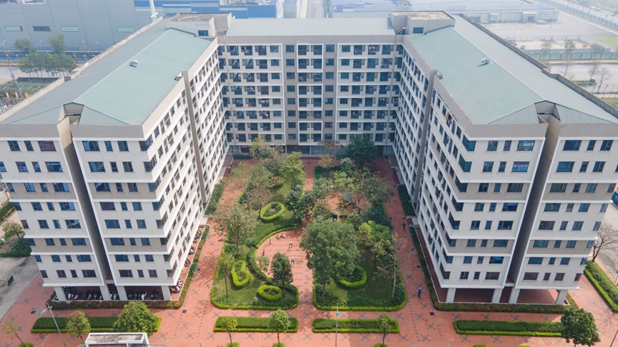 Dự án nhà ở xã hội tại huyện Yên Phong, tỉnh Bắc Ninh. Ảnh: DŨNG MINH 