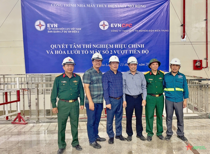 Vượt tiến độ, đóng điện hòa lưới thành công Tổ máy số 2 Nhà máy Thủy điện Ialy mở rộng