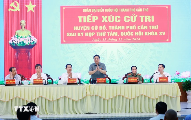 Thủ tướng Phạm Minh Chính tiếp xúc cử tri sau Kỳ họp thứ tám, Quốc hội khóa XV