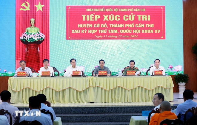 Thủ tướng Phạm Minh Chính tiếp xúc cử tri sau Kỳ họp thứ tám, Quốc hội khóa XV