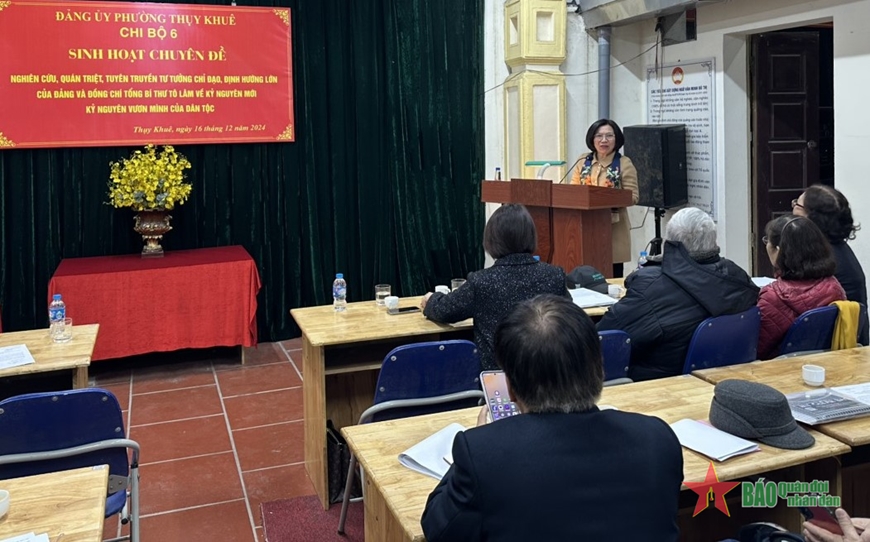 Đảng bộ Thành phố Hà Nội tiến hành đợt sinh hoạt chính trị về "Kỷ nguyên mới - kỷ nguyên vươn mình của dân tộc"