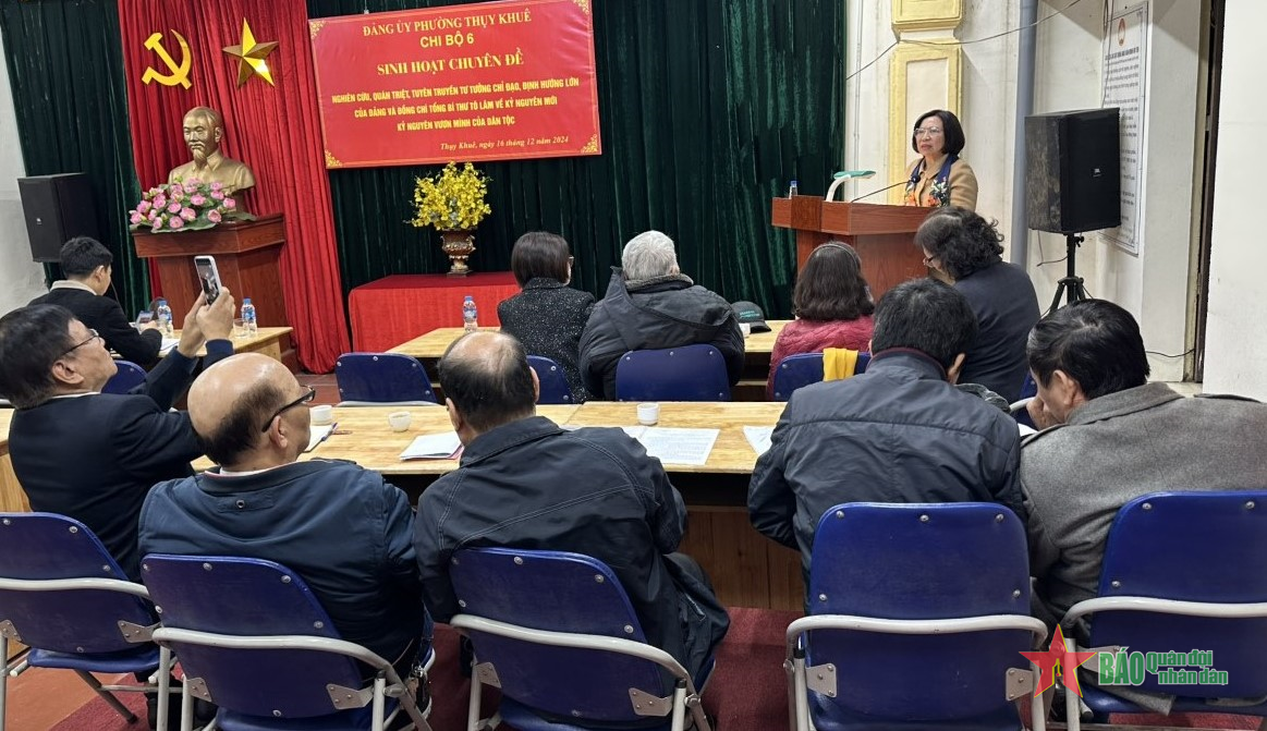 Đảng bộ Thành phố Hà Nội tiến hành đợt sinh hoạt chính trị về 