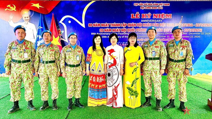Lực lượng gìn giữ hòa bình Việt Nam tổ chức kỷ niệm 80 năm Ngày thành lập Quân đội nhân dân Việt Nam