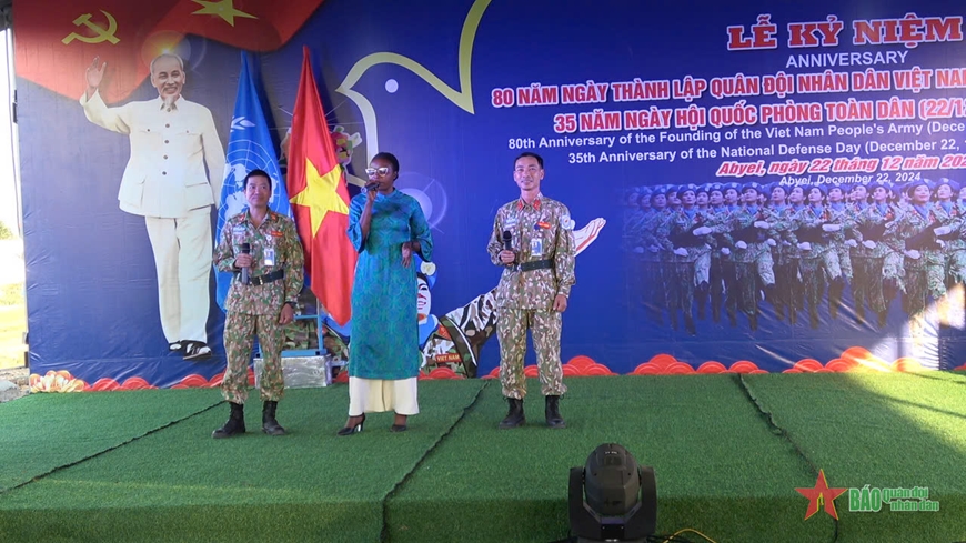 Lực lượng gìn giữ hòa bình Việt Nam tổ chức kỷ niệm 80 năm Ngày thành lập Quân đội nhân dân Việt Nam