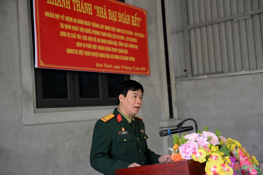 Cục Bảo vệ an ninh Quân đội tổ chức khánh thành và bàn giao Nhà đại đoàn kết