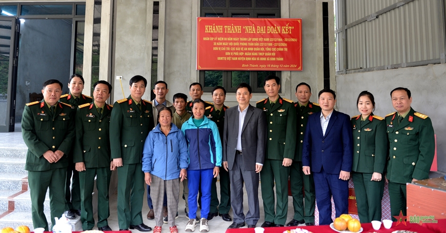 Cục Bảo vệ an ninh Quân đội tổ chức khánh thành và bàn giao Nhà đại đoàn kết