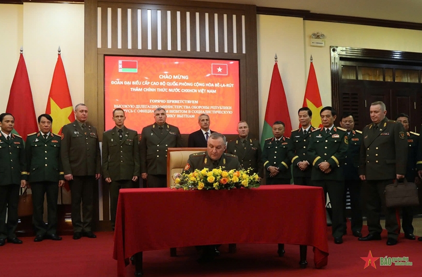 Tiếp tục thúc đẩy hợp tác quốc phòng Việt Nam - Belarus ngày càng thiết thực, hiệu quả