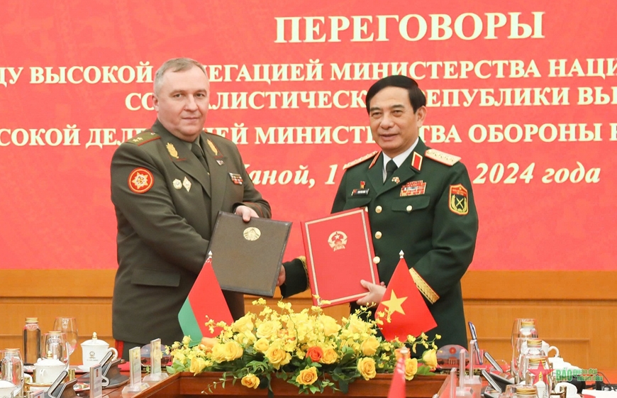 Tiếp tục thúc đẩy hợp tác quốc phòng Việt Nam - Belarus ngày càng thiết thực, hiệu quả