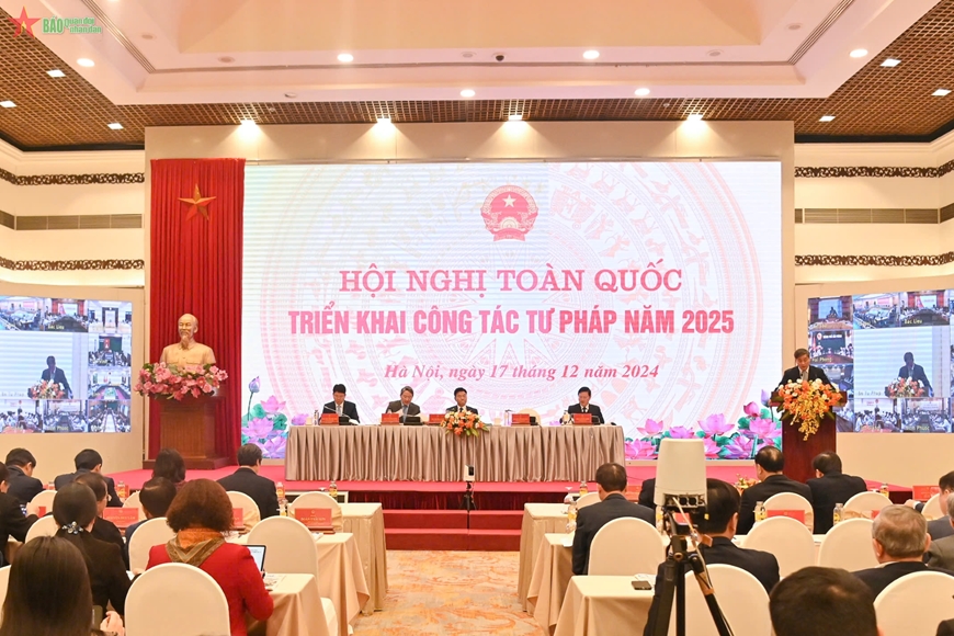 Bộ Tư pháp tổ chức hội nghị toàn quốc triển khai công tác tư pháp năm 2025