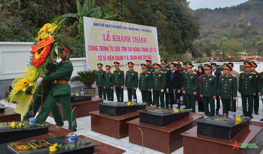 Sơn La khánh thành Nghĩa trang liệt sĩ, tử sĩ, Viện Quân y 6, Quân khu Tây Bắc